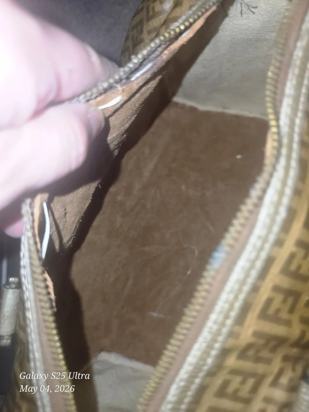 Fendi Brown Monogram Duffel Bag